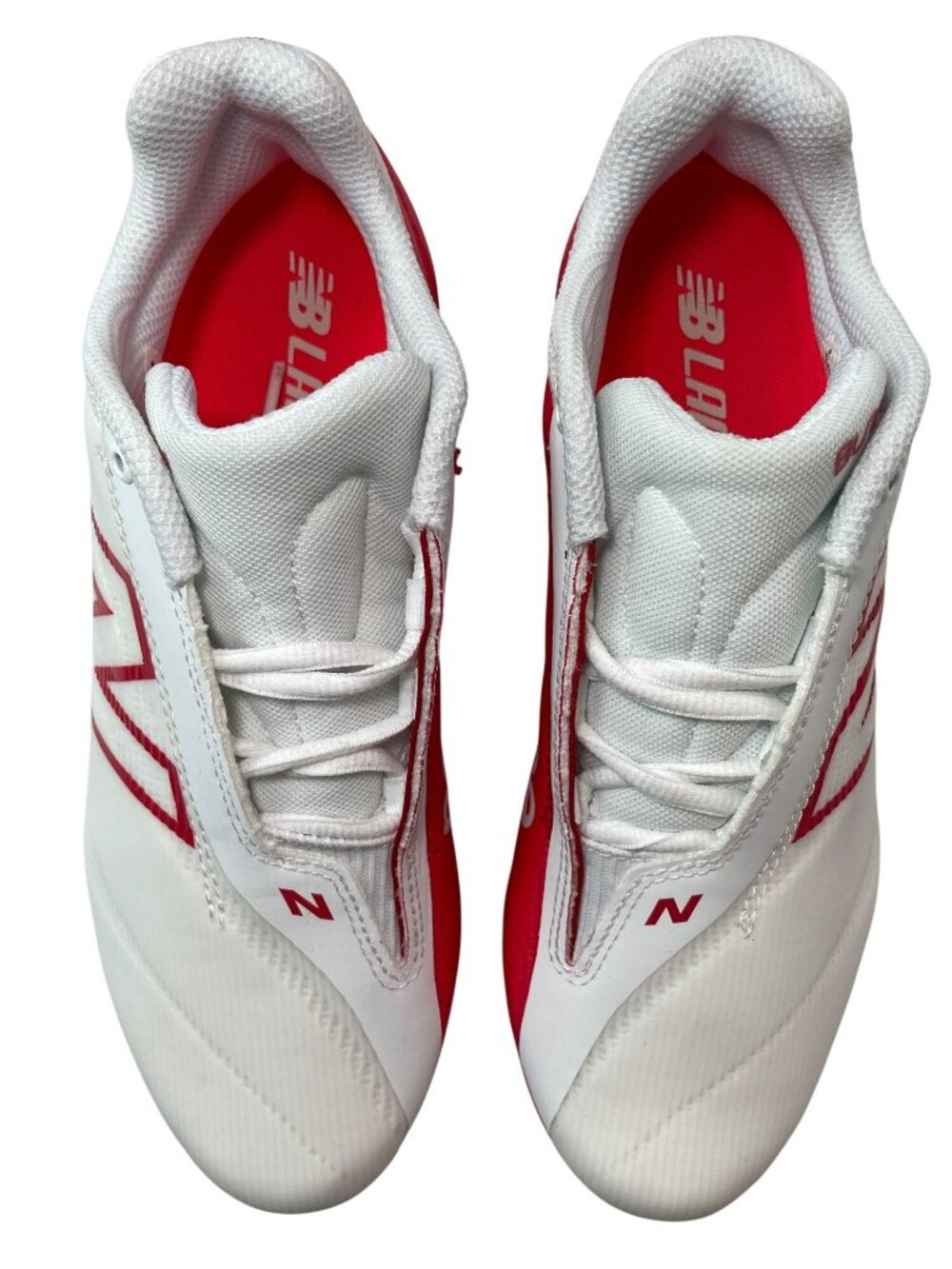 New Balance Burn X4 Lacrosse Cleats White / Red Men's Size 6.5 NWOT - Picture 4 of 9